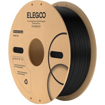 Elegoo ABS filament (black) (ABS, 1.75 mm, 1000 g), Filament 3D, Noir Elegoo ABS filament (black) (ABS, 1.75 mm, 1000 g), Filament 3D, Noir