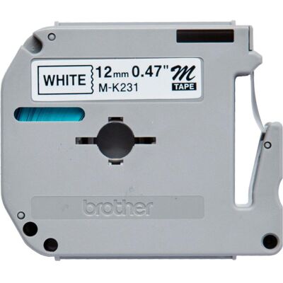 Brother Ruban d'étiquetage, MK-231BZ DirectLabel noir sur blanc 12mm x 8m noir blanc P-Touch M 9-12mm (1.20 cm, Blanc) Brother Ruban d'étiquetage, MK-231BZ DirectLabel noir sur blanc 12mm x 8m noir blanc P-Touch M 9-12mm (1.20 cm, Blanc)