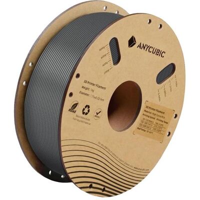 Anycubic Filament High Speed PLA 1 KG (Szary) (PLA, 1.75 mm, 1000 g), Filament 3D, Gris Anycubic Filament High Speed PLA 1 KG (Szary) (PLA, 1.75 mm, 1000 g), Filament 3D, Gris