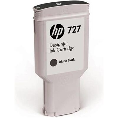 HP Cartouche d'impression, 727 (C1Q12A) Cartouche d'encre noire d'origine / DesignJet T1500 T1500 T250 / 300 ml (MBK) HP Cartouche d'impression, 727 (C1Q12A) Cartouche d'encre noire d'origine / DesignJet T1500 T1500 T250 / 300 ml (MBK)