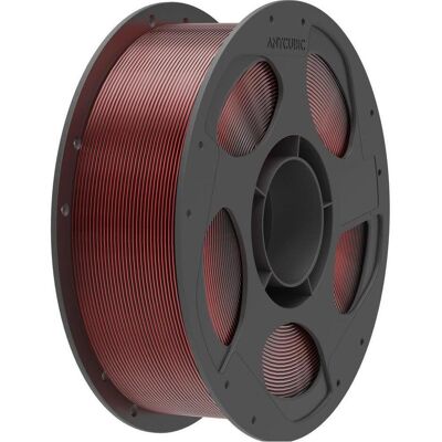 Anycubic PLA Silk Filament DC 1kg Black Red (PLA, 1.75 mm, 1000 g), Filament 3D, Multicolore Anycubic PLA Silk Filament DC 1kg Black Red (PLA, 1.75 mm, 1000 g), Filament 3D, Multicolore