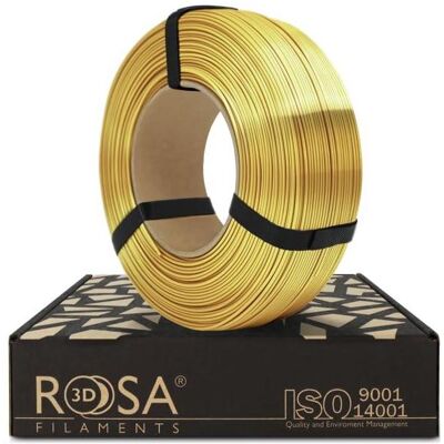 BrightSign ROSA3D Filament ReFill PLA-Silk 1,75mm Gold 1kg (PLA, 1.75 mm, 1158 g), Filament 3D, Or BrightSign ROSA3D Filament ReFill PLA-Silk 1,75mm Gold 1kg (PLA, 1.75 mm, 1158 g), Filament 3D, Or
