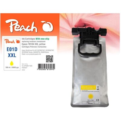 Peach, Cartouche d'impression, Tintenpatrone gelb kompatibel zu Epson T01D4, C13T01D400 (Y) Peach, Cartouche d'impression, Tintenpatrone gelb kompatibel zu Epson T01D4, C13T01D400 (Y)