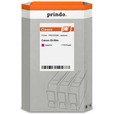 Prindo, Cartouche d'impression, compatible avec Canon GI-50m (M) Prindo, Cartouche d'impression, compatible avec Canon GI-50m (M)