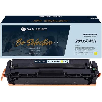 G&G, Toner, Toner de rechange HP, Canon 201X, 045H Compatible jaune CF402X/Cartridge 045H Y (Y) G&G, Toner, Toner de rechange HP, Canon 201X, 045H Compatible jaune CF402X/Cartridge 045H Y (Y)