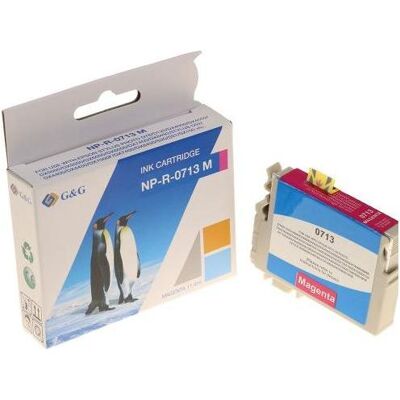 G&G, Cartouche d'impression, Kompatible Tintenpatrone, Magenta, für Epson T0713 (M) G&G, Cartouche d'impression, Kompatible Tintenpatrone, Magenta, für Epson T0713 (M)