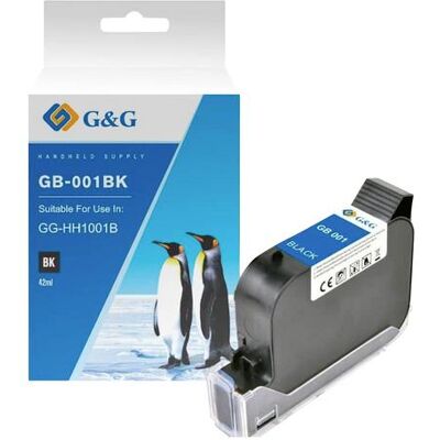 G&G GB-001BK Cartouche d'imprimante - Encre permanente G&G GB-001BK Cartouche d'imprimante - Encre permanente