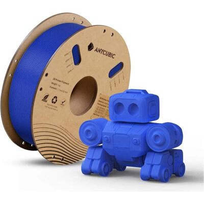 Anycubic PLA High Speed Filament 1kg Dazzling Blu (PLA, 1.75 mm, 1000 g), Filament 3D, Bleu Anycubic PLA High Speed Filament 1kg Dazzling Blu (PLA, 1.75 mm, 1000 g), Filament 3D, Bleu