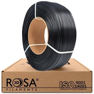 BrightSign Filament PET-G black 1 75 mm 1 kg refill Rosa3D (PETG, 1.75 mm, 1158 g), Filament 3D, Noir BrightSign Filament PET-G black 1 75 mm 1 kg refill Rosa3D (PETG, 1.75 mm, 1158 g), Filament 3D, Noir