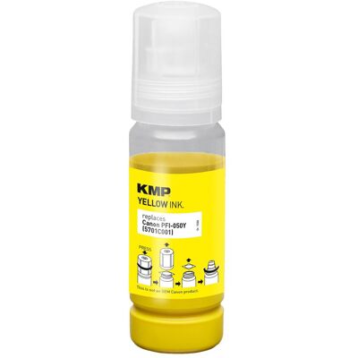 KMP, Cartouche d'impression, Patrone Canon PFI050Y (5701C001) yellow kompatibel (Y) KMP, Cartouche d'impression, Patrone Canon PFI050Y (5701C001) yellow kompatibel (Y)