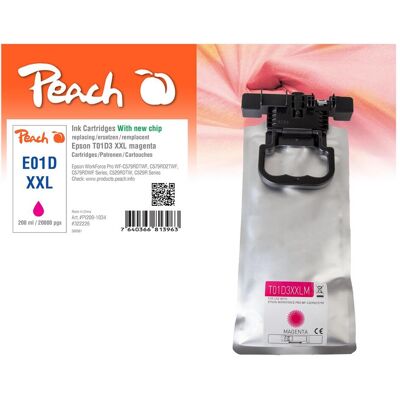 Peach, Cartouche d'impression, Tintenpatrone magenta kompatibel zu Epson T01D3, C13T01D300 (M) Peach, Cartouche d'impression, Tintenpatrone magenta kompatibel zu Epson T01D3, C13T01D300 (M)