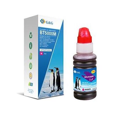 G&G, Cartouche d'impression, compatible Encre avec BT-5000M, NPR-BT5000M, magenta, 5000S (M) G&G, Cartouche d'impression, compatible Encre avec BT-5000M, NPR-BT5000M, magenta, 5000S (M)