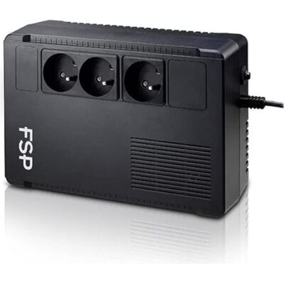 Fortron FSP ECO 800-FR Line-interactive UPS,800VA,480W,FR ouutlet*3,12V/5AH*1,230V, Comm USB,RJ45 (800 VA, 480 W, ASI line-interactive), Onduleur Fortron FSP ECO 800-FR Line-interactive UPS,800VA,480W,FR ouutlet*3,12V/5AH*1,230V, Comm USB,RJ45 (800 VA, 480 W, ASI line-interactive), Onduleur