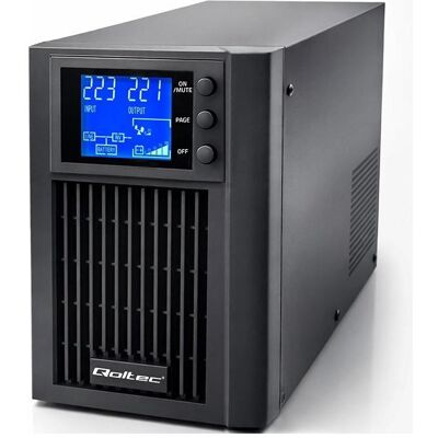 Qoltec Zasilacz awaryjny UPS Pure Sine Wave 1kVA 800W AVR LCD Czysty Sinus (1000 VA, 800 W, ASI line-interactive), Onduleur Qoltec Zasilacz awaryjny UPS Pure Sine Wave 1kVA 800W AVR LCD Czysty Sinus (1000 VA, 800 W, ASI line-interactive), Onduleur