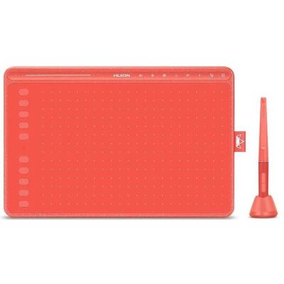 Huion HS611 - filaire - 5080 lpi - 258,4 x 161,5 mm - USB - 1 cm - noir (5080 lpi), Tablette graphique, Rouge Huion HS611 - filaire - 5080 lpi - 258,4 x 161,5 mm - USB - 1 cm - noir (5080 lpi), Tablette graphique, Rouge
