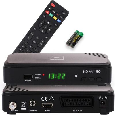 Récepteur satellite Opticum AX150 - DVB-S2, Full HD, Disque dur, Prise CI Récepteur satellite Opticum AX150 - DVB-S2, Full HD, Disque dur, Prise CI