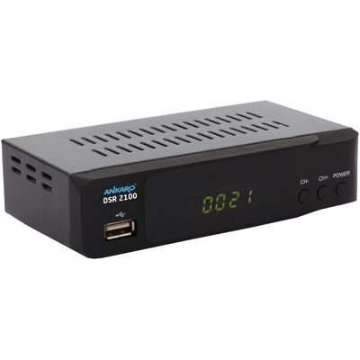 Récepteur satellite Ankaro DSR 2100 - HDTV, fente CI+ Récepteur satellite Ankaro DSR 2100 - HDTV, fente CI+