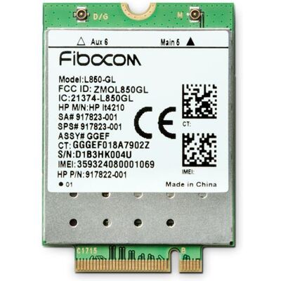 HP XMM 7360 LTE Advance WWAN (M.2 (PCIe)), Carte réseau, Argent HP XMM 7360 LTE Advance WWAN (M.2 (PCIe)), Carte réseau, Argent