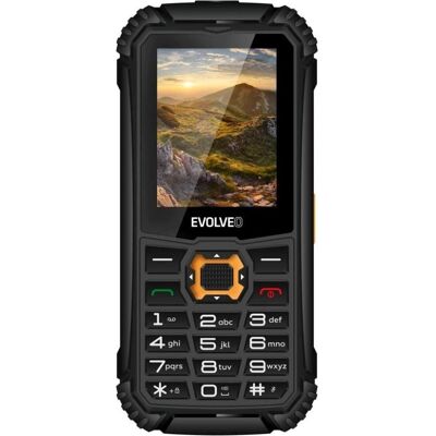 Evolveo StrongPhone Q1, téléphone robuste étanche double SIM, noir-orange (2.40", 0.30 Mpx), Téléphone portable à touches, Orange, Noir Evolveo StrongPhone Q1, téléphone robuste étanche double SIM, noir-orange (2.40", 0.30 Mpx), Téléphone portable à touches, Orange, Noir