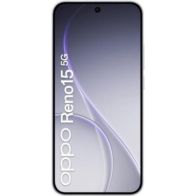 Oppo Reno15 (512 Go, Aurore blanche, 6.59", Double SIM, 5G), Téléphone portable, Blanc Oppo Reno15 (512 Go, Aurore blanche, 6.59", Double SIM, 5G), Téléphone portable, Blanc