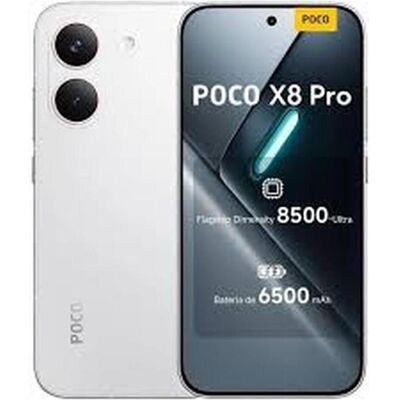 Xiaomi Poco X8 Pro (256 Go, Blanc, 6.59", Double SIM, 5G), Téléphone portable, Blanc Xiaomi Poco X8 Pro (256 Go, Blanc, 6.59", Double SIM, 5G), Téléphone portable, Blanc