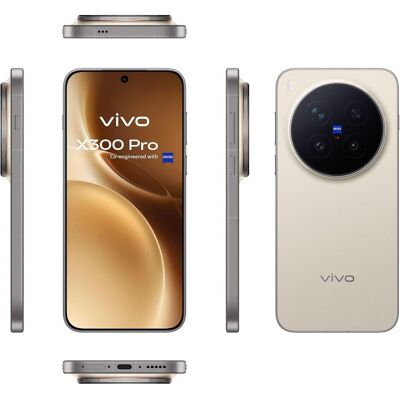 Vivo X300 Pro EU (512 Go, Dune Brown, 6.78", SIM + eSIM, 5G), Téléphone portable, Marron Vivo X300 Pro EU (512 Go, Dune Brown, 6.78", SIM + eSIM, 5G), Téléphone portable, Marron