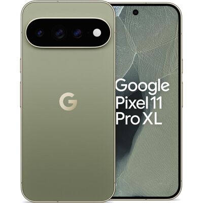 Google Pixel 11 Pro XL (512 Go, Olive, 6.80", Double SIM, 5G), Téléphone portable, Vert Google Pixel 11 Pro XL (512 Go, Olive, 6.80", Double SIM, 5G), Téléphone portable, Vert