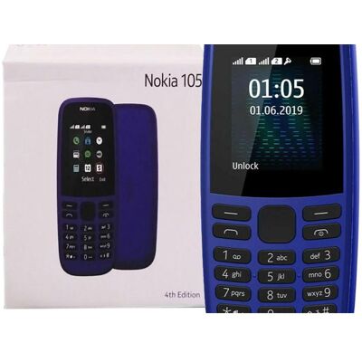 Nokia Téléphone portable 105 Bleu (Dual SIM) (A00025633), Téléphone portable à touches, Bleu Nokia Téléphone portable 105 Bleu (Dual SIM) (A00025633), Téléphone portable à touches, Bleu