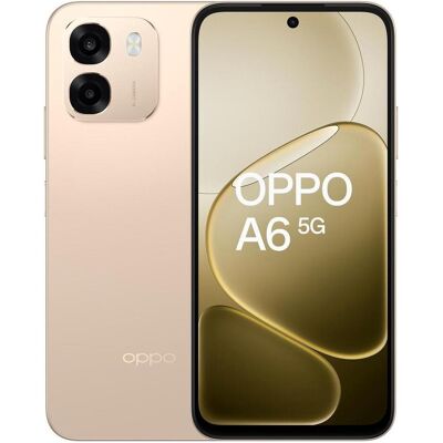 Oppo A6 5G 256GB Gold (256 Go, L'or des aurores, Or, 6.75", Double SIM, 5G), Téléphone portable, Or Oppo A6 5G 256GB Gold (256 Go, L'or des aurores, Or, 6.75", Double SIM, 5G), Téléphone portable, Or