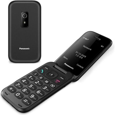Panasonic KX-TF600EXB (2.80", 0.30 Mpx), Téléphone portable à touches, Noir Panasonic KX-TF600EXB (2.80", 0.30 Mpx), Téléphone portable à touches, Noir