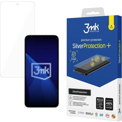 3MK Folia antymikrobowa SilverProtect+ montowana na mokro do Xiaomi Redmi 15 4G/ 15 5G (Xiaomi Redmi 15 5G), Téléphone portable : film de protection, Transparent 3MK Folia antymikrobowa SilverProtect+ montowana na mokro do Xiaomi Redmi 15 4G/ 15 5G (Xiaomi Redmi 15 5G), Téléphone portable : film de protection, Transparent