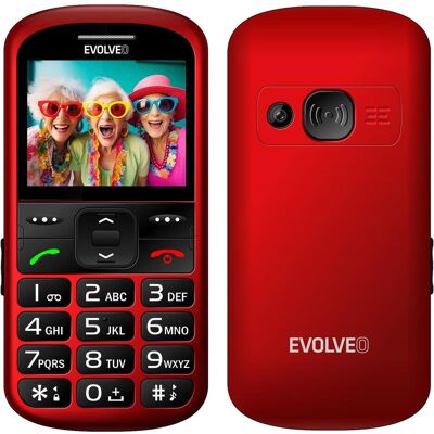Evolveo EasyPhone XS, appareil mobile pour les personnes âgées, rouge (2.20"), Téléphone portable à touches, Rouge Evolveo EasyPhone XS, appareil mobile pour les personnes âgées, rouge (2.20"), Téléphone portable à touches, Rouge