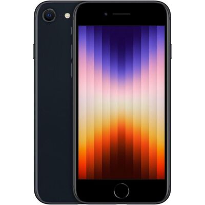 Apple iPhone SE (3rd Gen) (64 Go, Minuit, 4.70", SIM + eSIM, 5G), Téléphone portable, Noir Apple iPhone SE (3rd Gen) (64 Go, Minuit, 4.70", SIM + eSIM, 5G), Téléphone portable, Noir