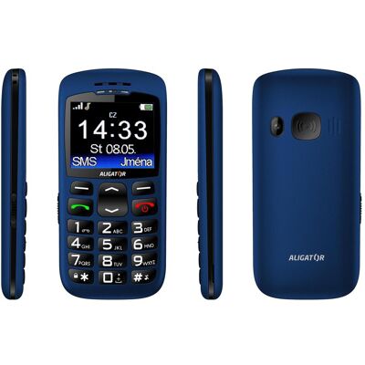 Aligator A670 Senior Bleu - Téléphone senior Aligator A670 Senior Bleu - Téléphone senior