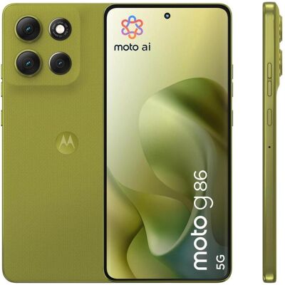 Motorola Moto G86 (256 Go, Cyprès d'or, 6.67", SIM + eSIM, 5G), Téléphone portable, Vert Motorola Moto G86 (256 Go, Cyprès d'or, 6.67", SIM + eSIM, 5G), Téléphone portable, Vert