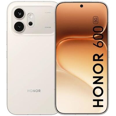 Honor 600 (256 Go, Blanc doré, 6.57", Double SIM, 5G), Téléphone portable, Blanc Honor 600 (256 Go, Blanc doré, 6.57", Double SIM, 5G), Téléphone portable, Blanc