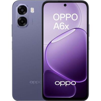 Oppo A6x 128GB Paars 5G (128 Go, Noir Pourpre, Paars, Violet, 6.75", Double SIM, 5G), Téléphone portable, Violet Oppo A6x 128GB Paars 5G (128 Go, Noir Pourpre, Paars, Violet, 6.75", Double SIM, 5G), Téléphone portable, Violet