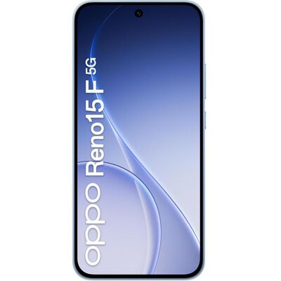 Oppo Reno15 F (256 Go, Aurora Blue, 6.57", Double SIM, 5G), Téléphone portable, Bleu Oppo Reno15 F (256 Go, Aurora Blue, 6.57", Double SIM, 5G), Téléphone portable, Bleu