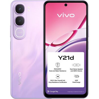 Vivo Y21d/4 Go/128 Go/Violet lavande (128 Go, Lavender Purple, 6.68", Double SIM, 4G), Téléphone portable, Violet Vivo Y21d/4 Go/128 Go/Violet lavande (128 Go, Lavender Purple, 6.68", Double SIM, 4G), Téléphone portable, Violet