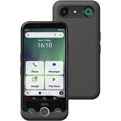 Doro Aurora A10 bone (64 Go, Noir, Blanc, 4.50", Double SIM, 4G), Téléphone portable, Blanc, Noir Doro Aurora A10 bone (64 Go, Noir, Blanc, 4.50", Double SIM, 4G), Téléphone portable, Blanc, Noir