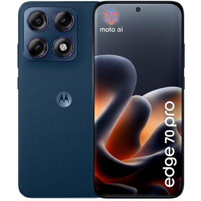 Motorola Edge 70 Pro (512 Go, PANTONE Titan, 6.78", Double SIM, 5G), Téléphone portable, Bleu Motorola Edge 70 Pro (512 Go, PANTONE Titan, 6.78", Double SIM, 5G), Téléphone portable, Bleu