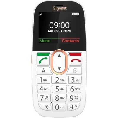 Siemens Gigaset GL695 Téléphone mobile 4G LTE avec carte SIM, blanc (2.31", 2 Mpx), Téléphone portable à touches, Blanc Siemens Gigaset GL695 Téléphone mobile 4G LTE avec carte SIM, blanc (2.31", 2 Mpx), Téléphone portable à touches, Blanc