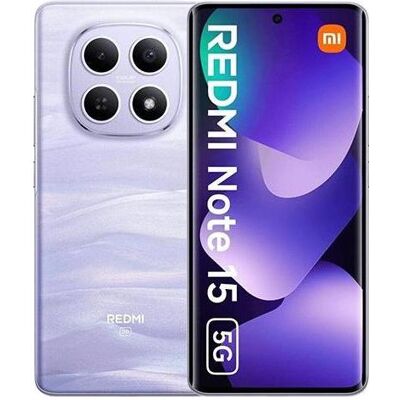 Xiaomi Redmi Note 15 (256 Go, Mist Purple, 6.67", Double SIM hybride, 5G), Téléphone portable, Violet Xiaomi Redmi Note 15 (256 Go, Mist Purple, 6.67", Double SIM hybride, 5G), Téléphone portable, Violet