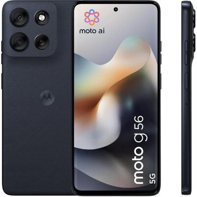 Motorola Moto G56 (512 Go, Pantone Black Oyster, 6.72", Double SIM, 5G), Téléphone portable, Noir Motorola Moto G56 (512 Go, Pantone Black Oyster, 6.72", Double SIM, 5G), Téléphone portable, Noir