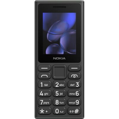 Nokia 105 2G Dual Sim 2025 Black (2"), Téléphone portable à touches, Noir Nokia 105 2G Dual Sim 2025 Black (2"), Téléphone portable à touches, Noir