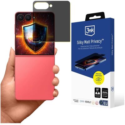 3MK Folia prywatyzująca Silky Matt Privacy do Samsung Galaxy Z Flip7 (Samsung Galaxy Z Flip7), Téléphone portable : film de protection, Transparent 3MK Folia prywatyzująca Silky Matt Privacy do Samsung Galaxy Z Flip7 (Samsung Galaxy Z Flip7), Téléphone portable : film de protection, Transparent