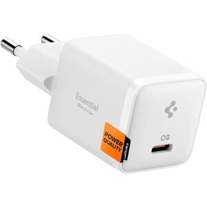 Spigen Essential 30W Wall Charger EE301EU, all white (30 W, 1 portion), Chargeur USB, Blanc Spigen Essential 30W Wall Charger EE301EU, all white (30 W, 1 portion), Chargeur USB, Blanc