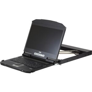 Aten CL3800NW Console KVM avec écran FullHD 18,5", HDMI, DVI, VGA, USB, montage en rack 19", connecteurs, Commutateur KVM, Noir Aten CL3800NW Console KVM avec écran FullHD 18,5", HDMI, DVI, VGA, USB, montage en rack 19", connecteurs, Commutateur KVM, Noir