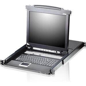 Aten CL5716N FR Commutateur KVM 16 ports 19"-LCD Single Rail (PS/2-USB VGA) Disposition FR, Commutateur KVM, Noir Aten CL5716N FR Commutateur KVM 16 ports 19"-LCD Single Rail (PS/2-USB VGA) Disposition FR, Commutateur KVM, Noir