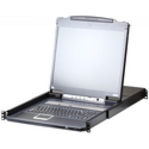 Aten CL5708IM FR Commutateur KVM over IP 8 ports 17" LCD (PS/2-USB VGA) Disposition FR, Commutateur KVM, Noir Aten CL5708IM FR Commutateur KVM over IP 8 ports 17" LCD (PS/2-USB VGA) Disposition FR, Commutateur KVM, Noir